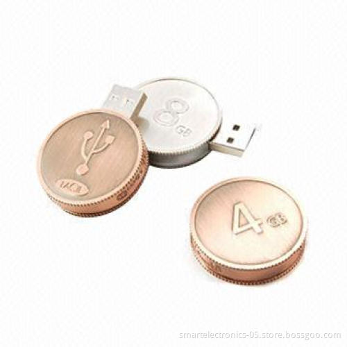 Coin-shaped USB Flash Drive